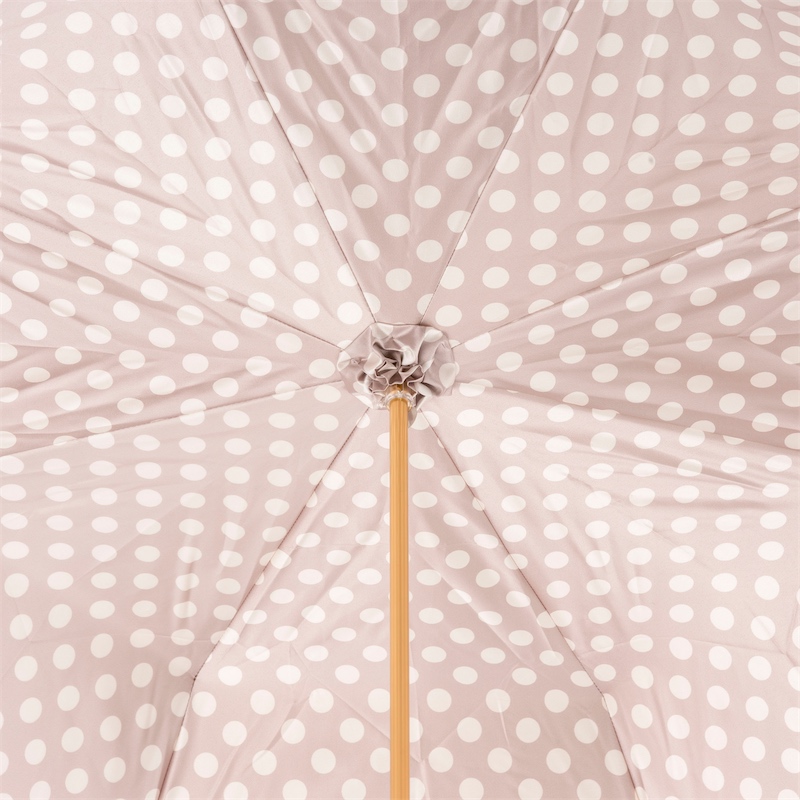 Ivory Umbrella, Double Cloth with Dots