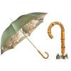 Tropical Double Cloth Umbrella with Bamboo Handle